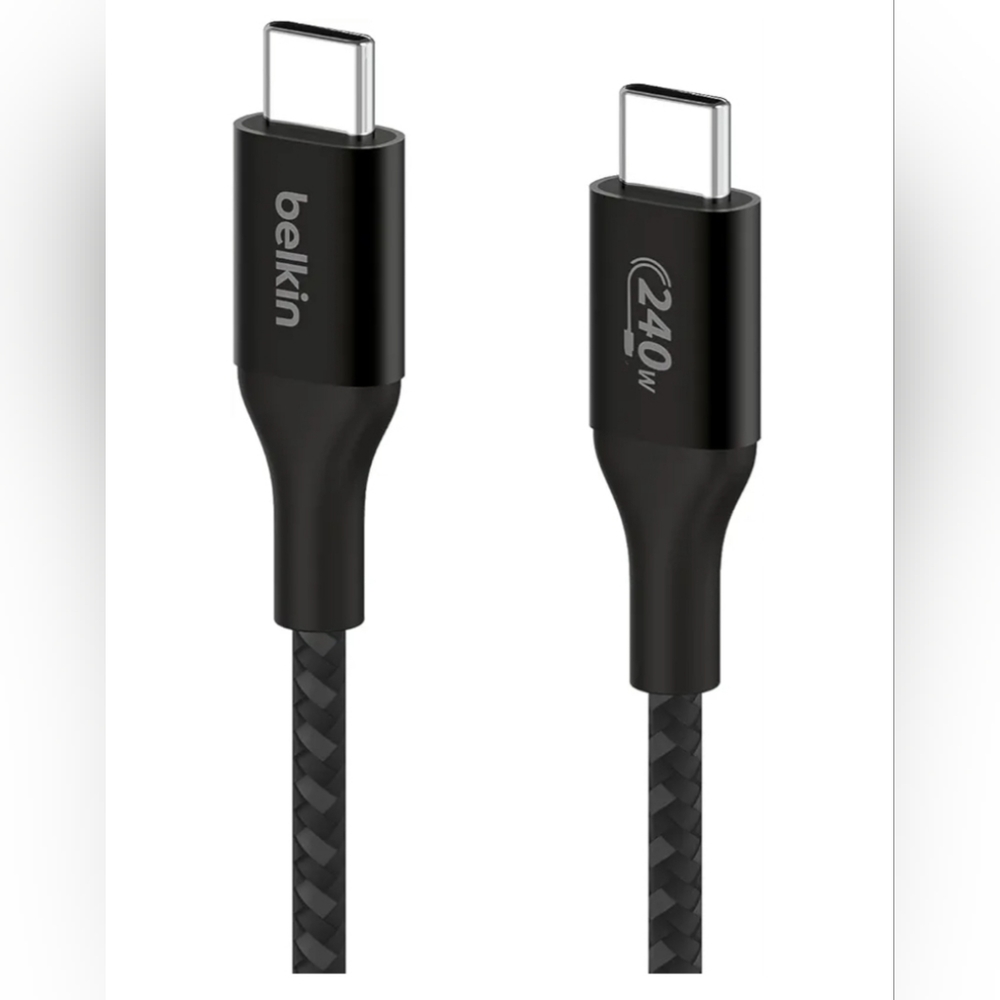 Belkin BoostCharge USB-C to USB-C Power Cable (6.6ft), Fast Charging Cable 250W